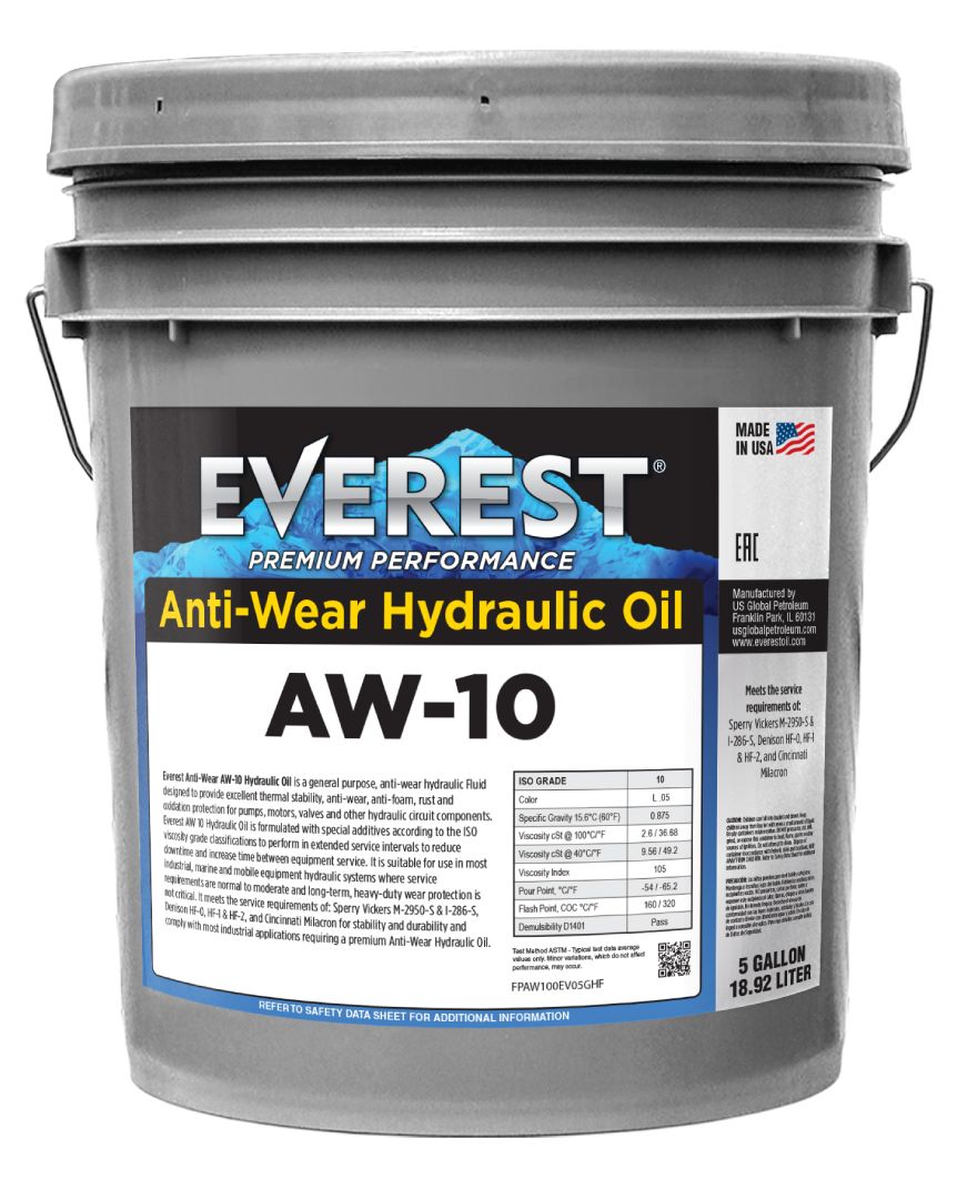 Everest Hydraulic Fluid AW-10 5-Gal Pail 06-26-19_61485a036309c