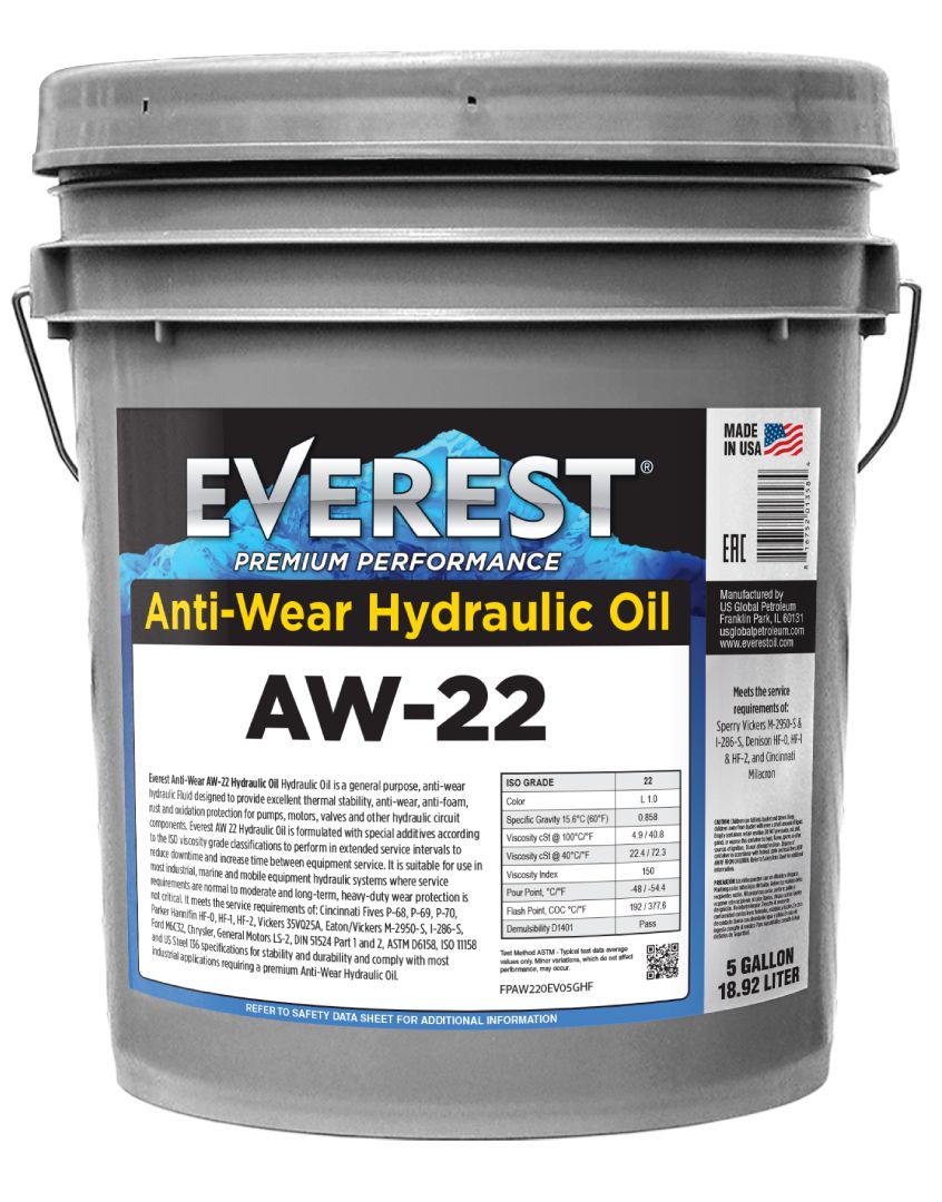 Everest Hydraulic Fluid AW-22 5-Gal Pail 06-26-19_61485c38319e9